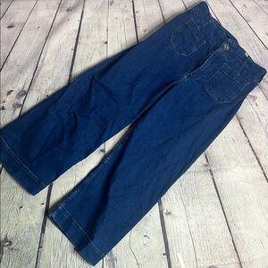 Anthropologie Dark Blue Flare Jeans